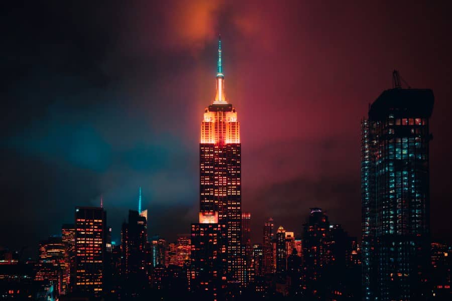 After many years the Empire State Building has changed its light